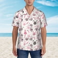 thumbnail image 4 of Fotbe Rabbit And Carrot Hawaiian Shirt for Men Unisex Summer Beach Casual Short Sleeve Cotton Linen Button Down Shirts-Small, 4 of 9