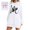 White, variant on The Warmy Oversized Hoodie Dress For Women Casual Drawstring Long Sweatshirt With Pocket Fashion Split Hem Long Sleeve Dresses plus Size Long plus Size Semi Formal Dress plus Size Leather Dress Wrap
