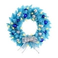thumbnail image 2 of Fek888 Christmas Wreath with Lights Christmas Wreath Home Scene Door Hanging Needle Decorations Christmas Bells Hanging Hanging Decorations, 2 of 6