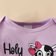 thumbnail image 5 of CAICJ98 Newborn Infant Baby Girl Clothes Fall Winter Outfits Infant Long Sleeve Romper Pants Cute Toddler Girl Clothes Gift Set (Purple,9-12 Months), 5 of 8