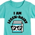 thumbnail image 3 of Instant Message - I Am Legen-Dairy - Cool Milk Carton - Toddler & Youth Girls Short Sleeve Graphic T-Shirt, 3 of 6