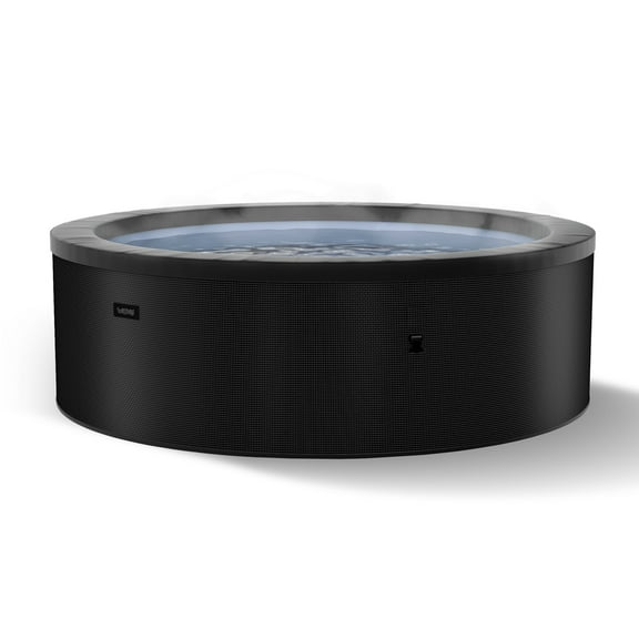 Wave Tahoe 6-Person Round Eco-Foam Hot Tub | 90-Jet Massage & Wi-Fi Eco Heater | Charcoal Black
