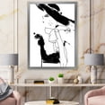 thumbnail image 3 of Designart 'Beautiful Black and White Model Haute Couture Fashion Woman II' Modern Framed Art Print, 3 of 4