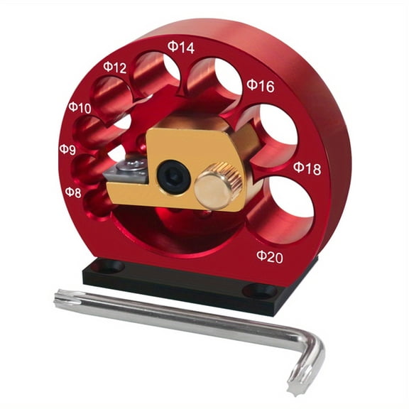 Dowel Maker Jig Kits Aluminum Alloy Square Wood Bar Turning Round Auxiliary Tool