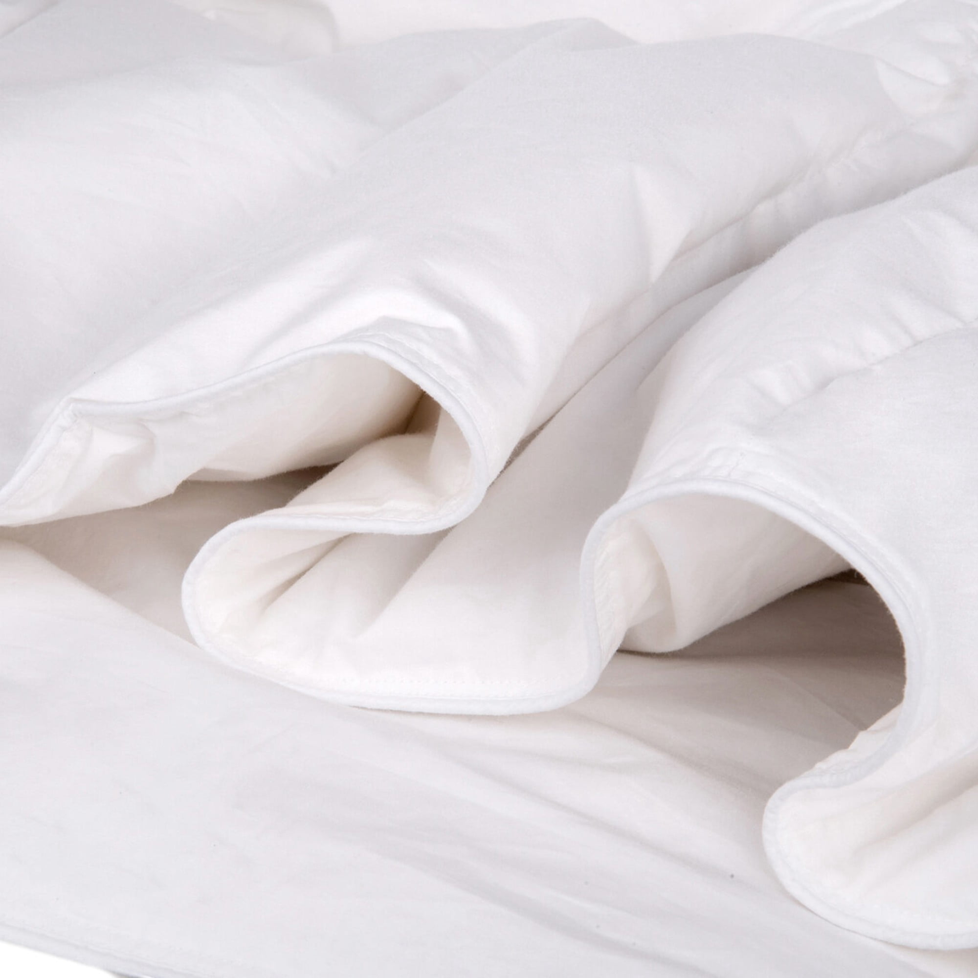 Organic Club Queen Cotton Duvet with Feather and Duck Down Filling 100% Cotton Cover Comforter All-Season Bedding Queen Size 87x87" (220x220 cm), Machine Washable, White