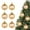 Golden football, variant on 6PCS Sports Theme Tree Decorations Balls, 6PCS Football Christmas Ornaments Set, Hanging Balls for Xmas, Home & Office Holiday Decor