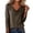 Brown, variant on 2026 New!Women's Cowl Neck Long Sleeve Tops, Trendy Draped Loose Fit Elegant Blouses