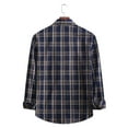 thumbnail image 3 of BKQCNKM Polo Shirts For Men Men'S Spring And Fashion Casual Oversized Plaid Shirt Jacket Cardigan Men'S Casual Jacket Mens Shirts Fall Shirts Navy M, 3 of 5