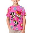 thumbnail image 2 of The Powerpuff Girls Kids Short Sleeve Tee Shirt Novelty Crewneck T-Shirts Unisex Summer Blouse Tops for Boys Girls 110CM, 2 of 8