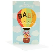 PaperCraft Baby Birthday Cards with Envelope, Hot Air Balloon