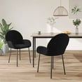 thumbnail image 5 of vidaXL Dining Chairs 2 Pcs Accent Upholstered Chair for Living Room Velvet, 5 of 8