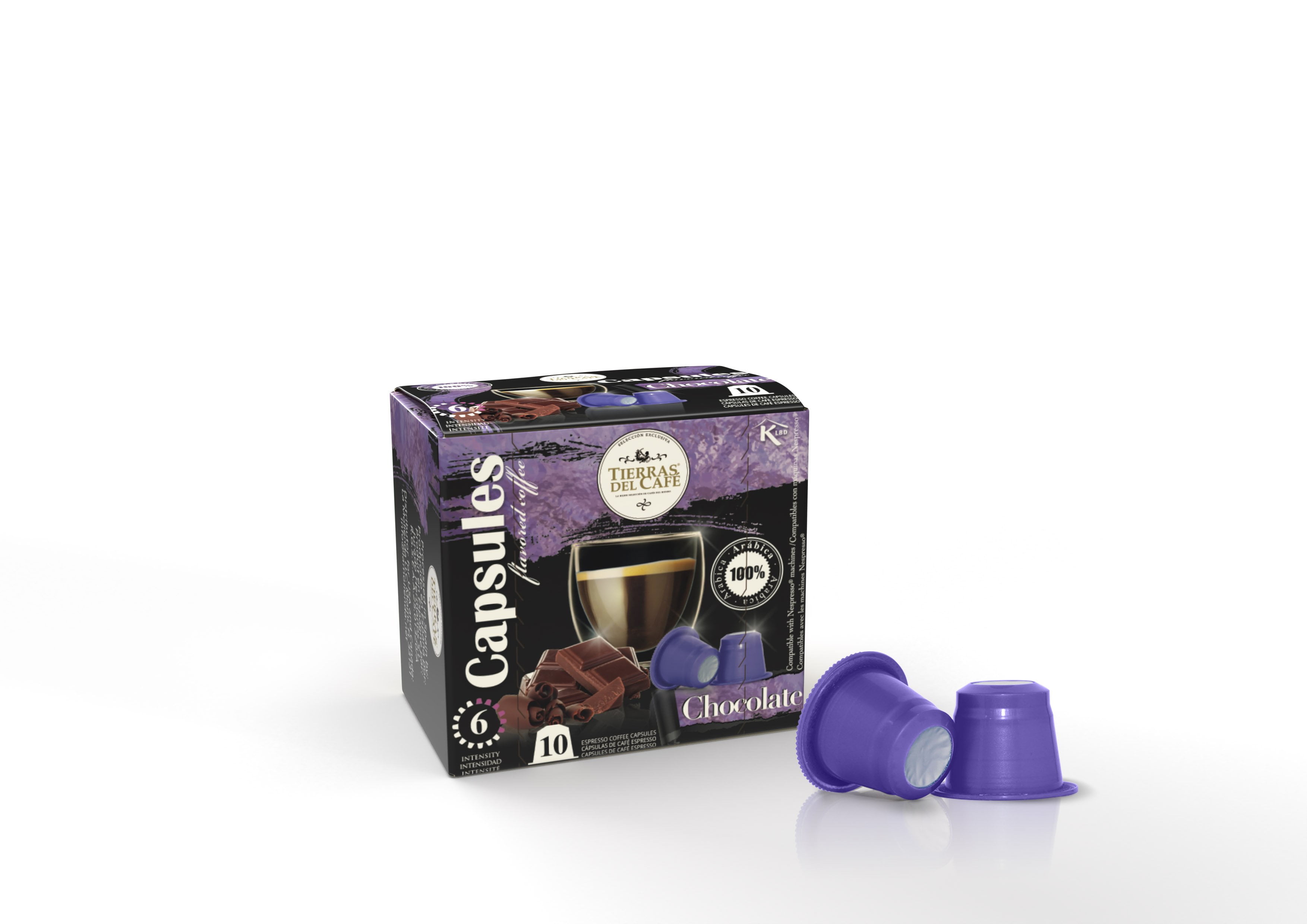 Nespresso Compatible Capsules Chocolate Brownie Flavored Espresso