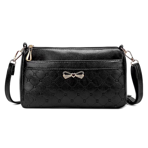 KXF Crossbody Bag for Women Soft PU Leather Shoulder Handbags Quilted Crossbody Phone Bag Ladies Cell Phone Purse with Adjustable Strap