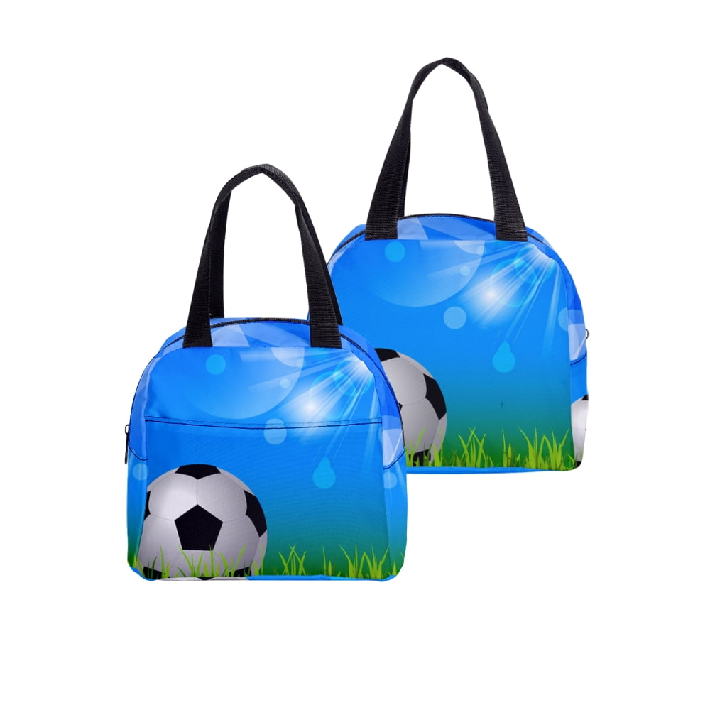 Soccer Lunch Bag Cooler Thermal Insulated Lunch Boxes for Adult Office