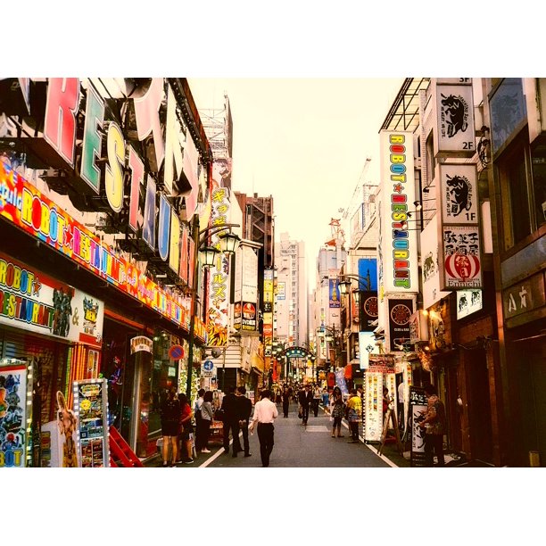 Shinjuku Japan Urban Signs City Alley Alleyway Inch By 30 Inch Laminated Poster With Bright Colors And Vivid Imagery Fits Perfectly In Many Attractive Frames Walmart Com Walmart Com