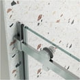 thumbnail image 3 of JERFIT Frameless Sliding Tub Shower Door with 5/16" Tempered Glass, Adjustable for 56-60" Opening, Chrome Finish, 3 of 6