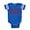 Royal Blue, variant on CafePress - Too Much Talky Talk - Cute Infant Baby Football Bodysuit