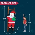 thumbnail image 3 of 6 FT Christmas Inflatable Climbing Santa, Hanging Inflatable Christmas Yard Decorations with Build-in LEDs, Blow Up Inflatables for Xmas Party Indoor, Outdoor, Yard, G Xmas Christmas Decorations, 3 of 5