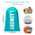 thumbnail image 5 of Nidoul 2 Pack XL Laundry Bags, Drawstring Closure Dirty Clothes Large Travel Laundry Bag Heavy Duty Durable Rip-Stop Bags for Camp Travel Machine Washable Dirty Clothes Organizer 24" x 36", 5 of 7
