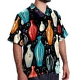 thumbnail image 2 of Bowling Men's Short Sleeve Shirts, Casual Hawaiian Print Button Down Summer Beach Top Unisex, 2 of 6