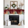 thumbnail image 3 of Christmas Dog Fireplace Mantle Scarf, Xmas Tree Poinsettia Botanical Red Buffalo Plaid Mantel Cover Table Runner for Home Living Room Door Window, Indoor Outdoor Holiday Party Decor 17" x 90", 3 of 6