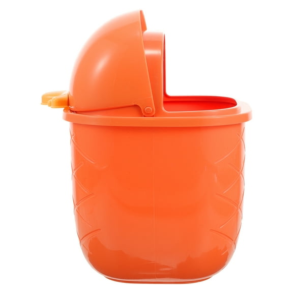 FRCOLOR  Kawaii Trash Can Small Air Freshener Car Trunk Office Orange