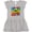AC-Heather Grey, variant on I'm Four Comic Book Girls Toddler Dress
