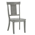 thumbnail image 5 of Weston Home Farmhouse Panel Back Wood Dining Side Chairs, Antique Grey (Set of 2), 5 of 11