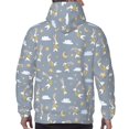 thumbnail image 3 of Bingfone Sleep Rabbit Men's Drawstring Hoodie Long Sleeve Pocket Sweatshirts-Medium, 3 of 6