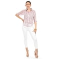 thumbnail image 4 of Blusa transparente con encanje Roman Fashion /Juvenil, 8042 (Rosa) rosa G, 4 of 4