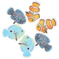 thumbnail image 1 of MasteelfCA 6 Pcs Crochets Auto-Adhésifs en Forme de Poissons Tropicaux pour la Maison, 1 of 8