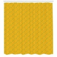 thumbnail image 3 of Ambesonne Abstract Shower Curtain, Geometric Dots Lines, 69"Wx70"L, Earth Yellow Turquoise, 3 of 3