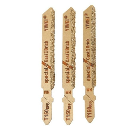 

Goodhd 3Pcs Reciprocating Saw Cutters T150 Carbide 50 Grit T-Shank for Ceramic Tile