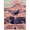 thumbnail image 2 of WPA 12x14 Black Ornate Wood Framed with Double Matting Museum Art Print Titled - Grand Canyon National Park, a Free Government Service, ca. 1938, 2 of 4