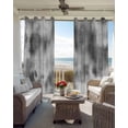 thumbnail image 6 of Grey Ombre Kitchen Curtains Vintage Simple Abstract Gradient Mottled Cafe Short Curtains for Bathroom Blackout Window Curtain Grommet Small Window Treatment Drapes for Bedroom Living Room 27.5"x39"x2, 6 of 9