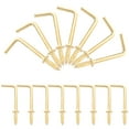 thumbnail image 1 of 50 Uds pequeños ganchos en L tornillos de ángulo recto ganchos de tornillo autorroscantes tornillos de Metal para colgar cuadros, 1 of 8