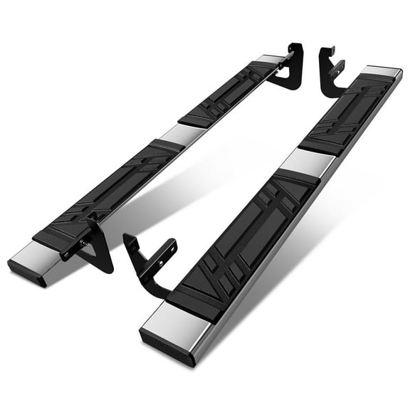 DNA Motoring 6.5" Side Step Nerf Bars Running Boards for 2015-2024 Ford F150-F350 SD Regular Cab