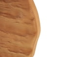thumbnail image 4 of DecMode 19" Brown Wood Wavy Wall Clock with Black Accents, 4 of 8