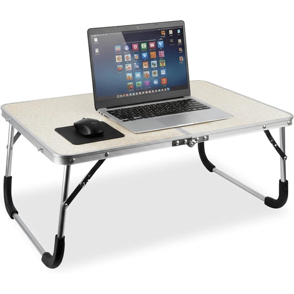 Sonret- Lap Desk for Laptop - Foldable Lap top Desk for Bed W/Non-Slip Legs - Portable Bed Desk for Laptop and Writing, Lap top Bed Desk & Bed Table Tray for Breakfast & Reading lapdesk Table