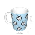 thumbnail image 2 of Yiaed Husky Head Print Ceramics Coffee,Large Handle Design,Extra Large Tea and Coffee Cup for Office and Home Mugs, 2 of 6
