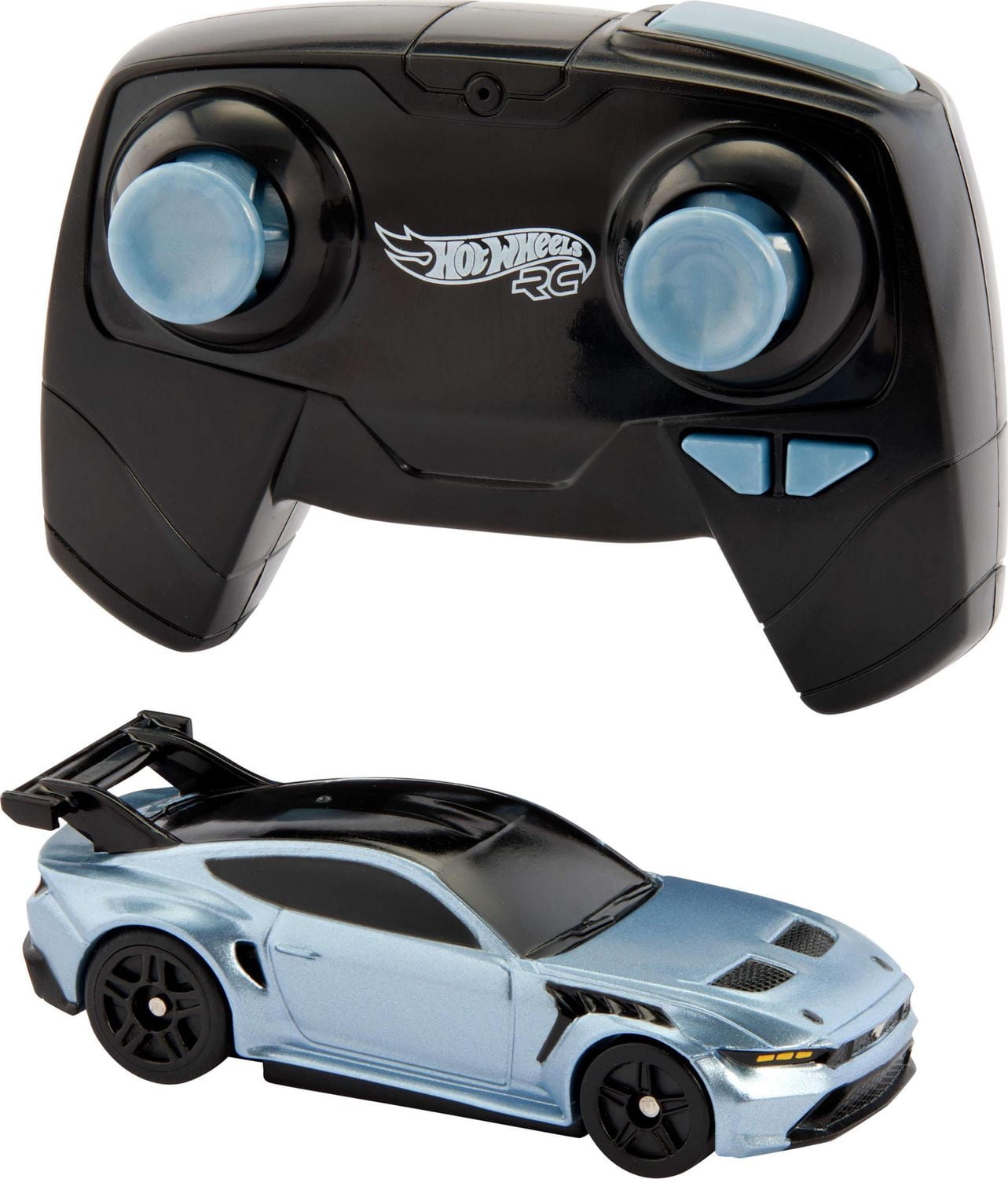 Hot Wheels RC 1:64 Scale Ford Mustang GTD, Battery-Powered Remote-Control Toy Car