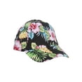 thumbnail image 1 of MG Casquette Florale Unisexe Profil Bas (Non Structurée)-7655G - Noir, 1 of 2