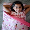 thumbnail image 3 of Wildkin Original Nap Mat with Pillow for Boys and Girls, Features Hook and Loop Fastener, Roll-Up Design, Soft Cotton Blend Materials (Ballerina Pink), 3 of 9