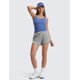 thumbnail image 3 of Shorts CRZ YOGA Cloud Jersey Delfín de 3" de tiro alto, 3 of 4