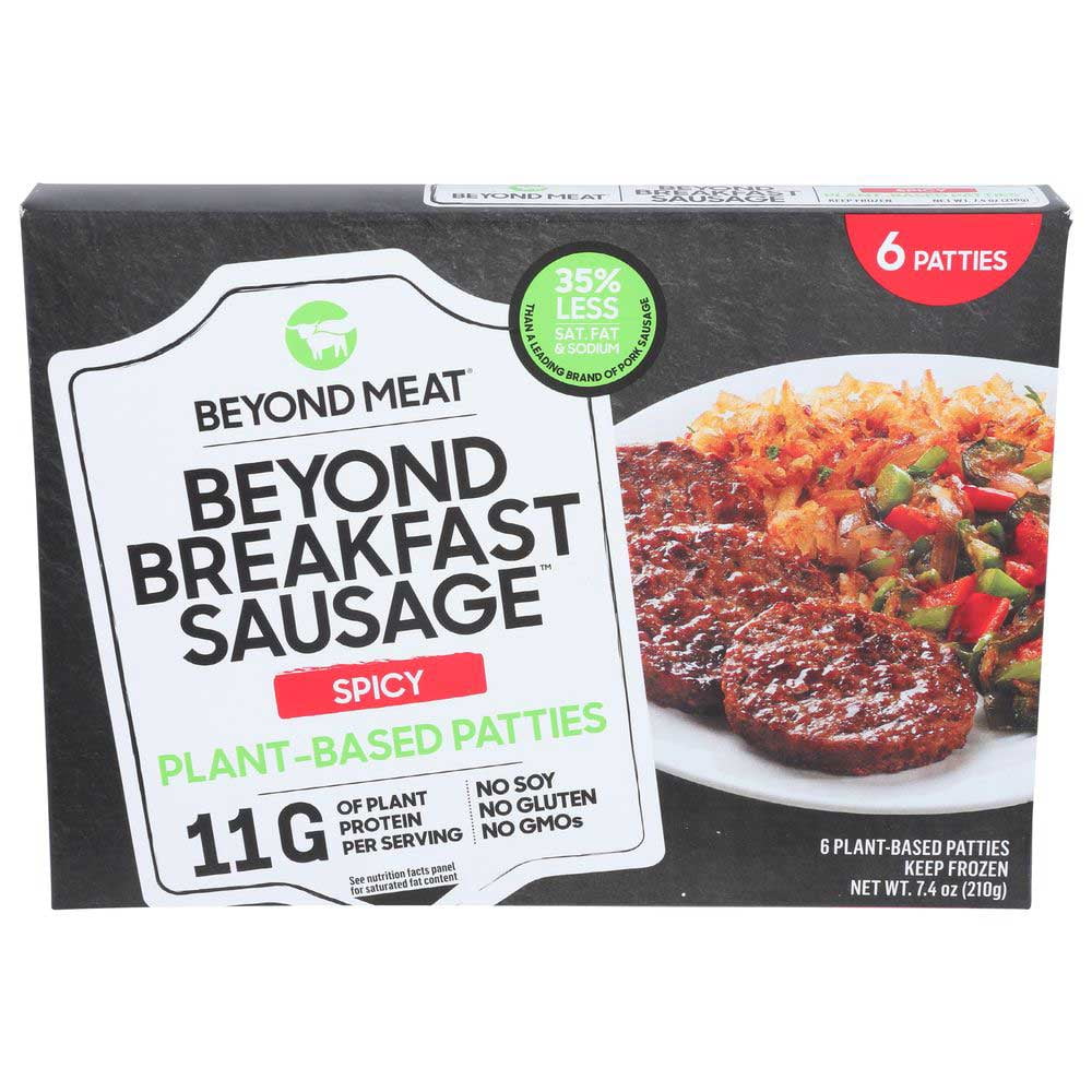 Beyond Meat Spicy Breakfast Sausage Patty, 7.4 Ounce 12 per case
