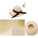 thumbnail image 4 of Sombrero de paja de sol compatible con la playa de mujer, sombrero de verano Uv Upf50 plegable de viaje Uv Afortunado Sencillez, 4 of 5