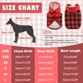 thumbnail image 5 of QBLEEV Etra Warm Fleece Lined Dog Coat for Small Medium Dogs, British Style Plaid Dog Hoodie with Leash Hole for Cold Weather/Winter/Christmas Dog Apparel Red，M, 5 of 6