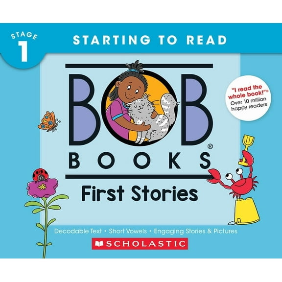 Bob Books Bob Books - First Stories Hardcover Collection of 12 Stories Decodable Phonics Stories, Ages 4 and Up, Kindergarten (Sta, (Hardcover)