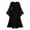Black, variant on Lindreshi Fall Dresses for Women Homecoming Dresses Women's Color Gothic Flare Long Sleeves Dark Black Dress Mesh Spliced Double Layer Midi Dress