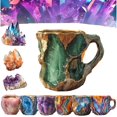 thumbnail image 1 of Tazas de café de cristal mineral, taza de café de cristal mineral natural, café de cristal mineral, tazas de café de cristal, tazas de café navideñas, 1 of 8